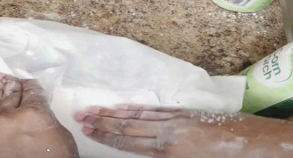 How to Make Cornstarch Chunks Without Oven Step 3