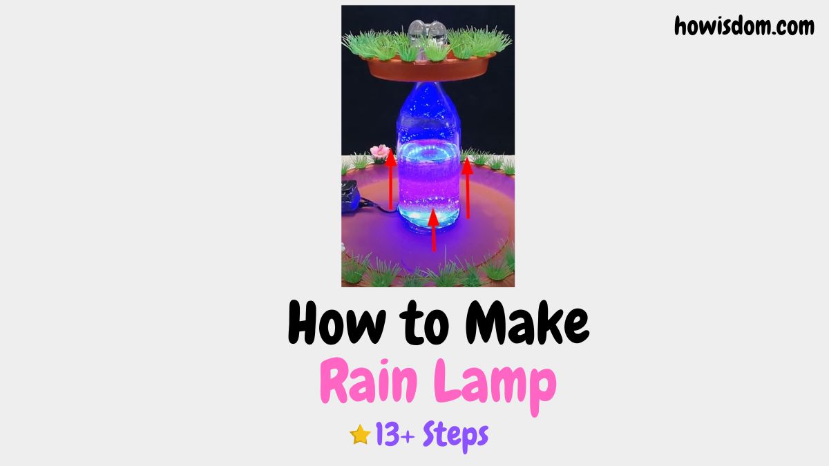We teach how to make a rain lamp, step by step.